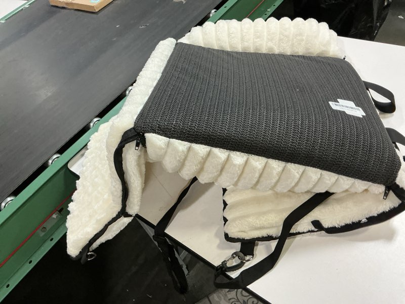 Condition photo showing As Is for MIXJOY 6-in-1 Dog Car Seat for Small/Medium Dogs up to 25 lbs, Multi-Functional Dog Carrier for Car with Detachable Washable Cover, Pet Travel Bed with Clip-On Safety Leash, Beige