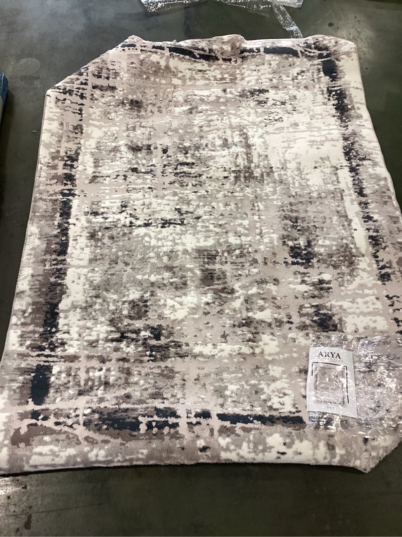 Arya Collection Area Rug 5x7 Beige/Ekru 