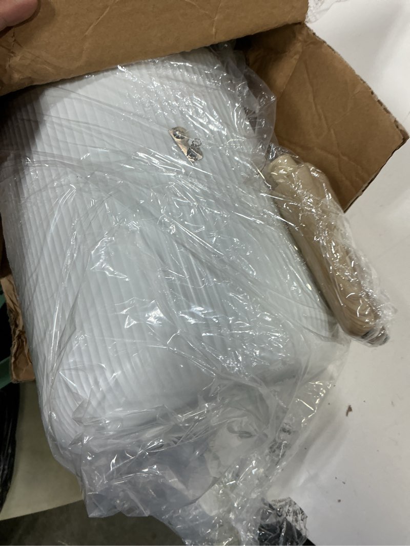 Condition photo showing Good Condition for Pukomc Smart Sensor Wastebasket, Convenient and Hygienic Easy to Use, Technology Sensor Waterproof Wastebasket Plastic Trash can for Kitchen, Bathroom, Bedroom, Living Room, Office and Outdoor 1 Pack white