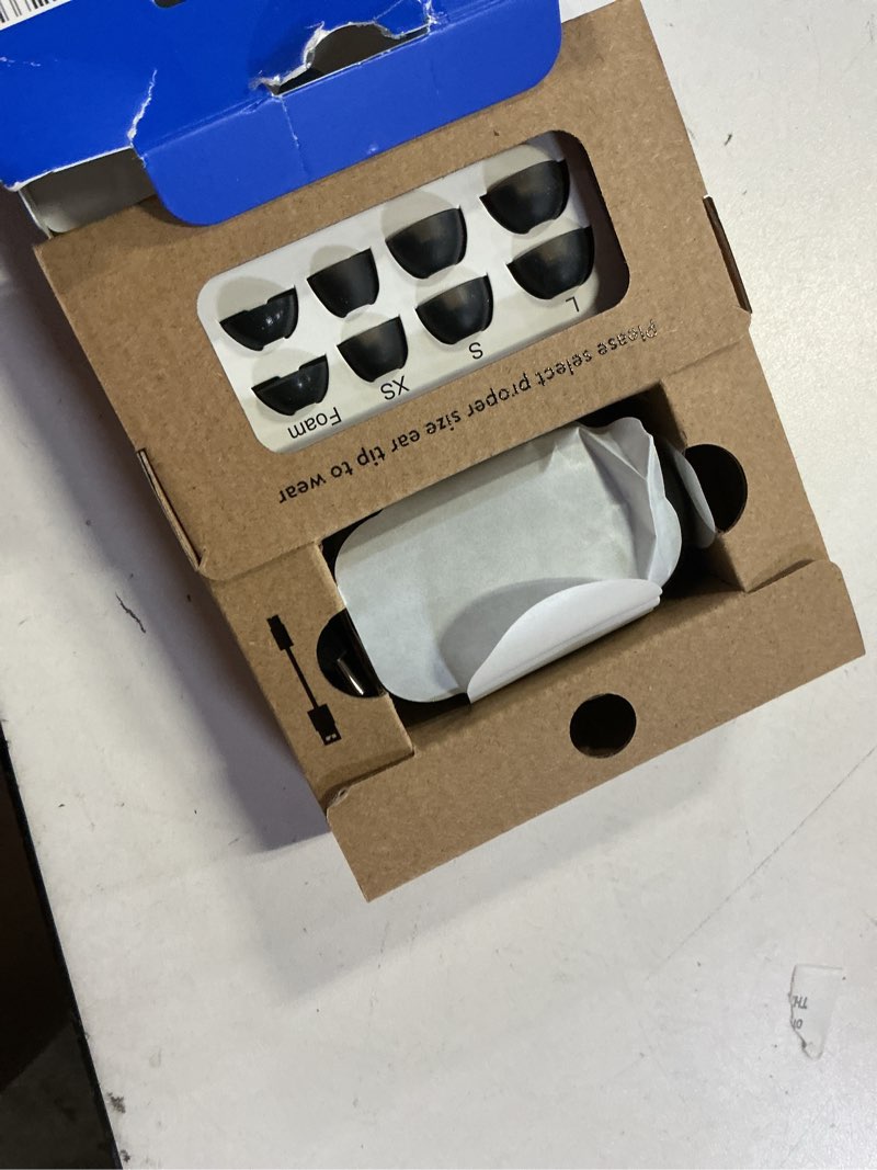 Condition photo showing Good Condition for onn. true wireless headphones with charging case  black  aaablk100024300