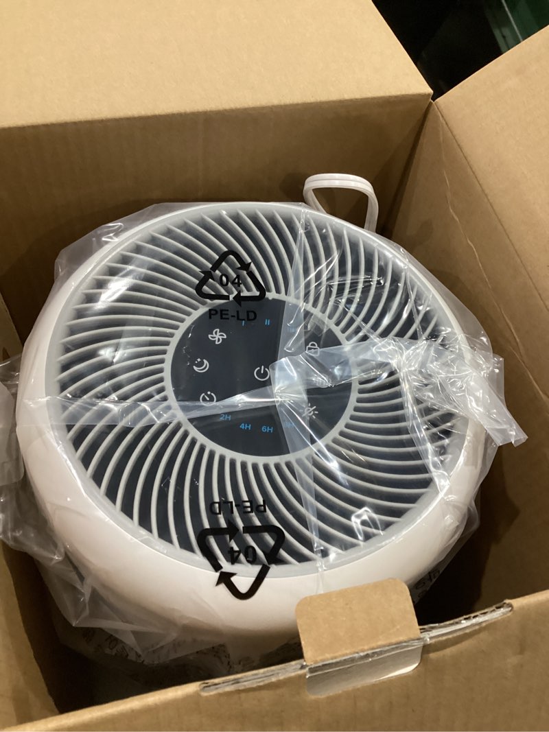 Condition photo showing New/Like New for levoit air purifier for home allergies pet hair in bedroom, covers up to 1073 ft² by 56w high torque motor, aham verifide, 3-in-1 filter with hepa sleep mode, remove dust smoke odor, core300-p, white