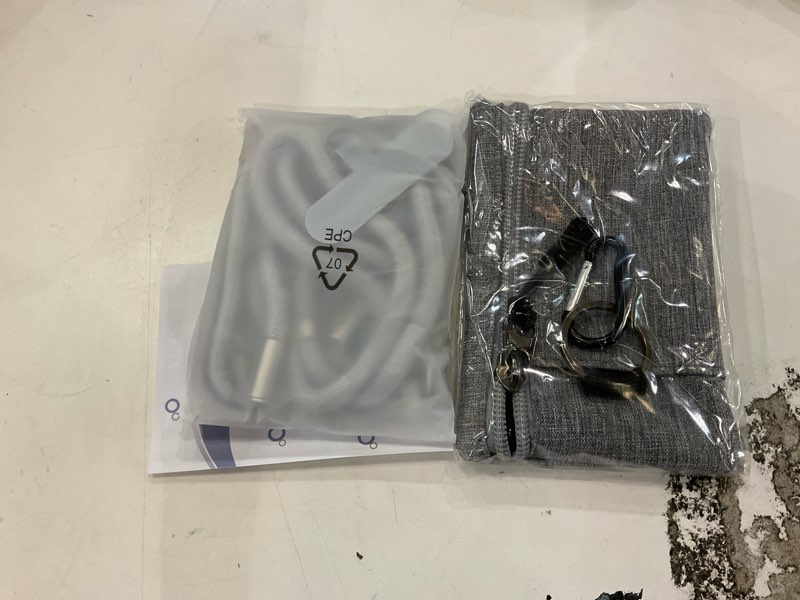 Condition photo showing New/Like New for Phone Lanyard - 1 xAdjustable Neck Strap,1 xWrist Strap,1xZipper Wallet Pouch,2xPads,Universal Crossbody Cell Phone Lanyard for Travel Essentials,Wrist lanyards for Keys,ID Badges and Most Smartphones Gray 1+gray 2+gray Purse