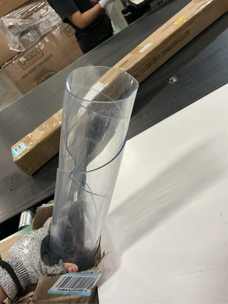Condition photo showing Good Condition for warmstar clear table protector 2mm thick, dia.48 inch round table cover protector, plastic table cover, clear desk mat desk pad, desk protector mat for coffee table, writing desk, dining room clear 48" x 48"