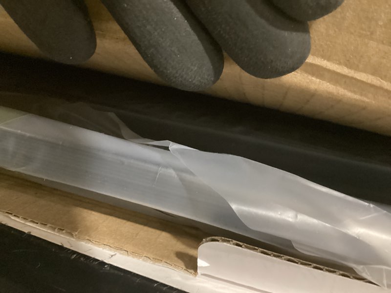 Condition photo showing Good Condition for stickgoo black drop ceiling tile 2ft x 2ft, ceiling panel high-grade pvc coverings 24 x 24in - 12 pack cover 48 sq. ft 24"x24" black