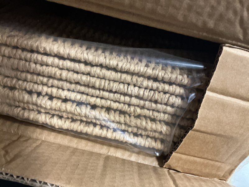 Condition photo showing New/Like New for foldable storage baskets with handles paper rope storage baskets rectangle collapsible hand woven storage cubes bins for organizing shelves living room bedroom pantry (4, 11'' x 11'' x 11'') 11'' x 11'' x 11'', set of 4 natural