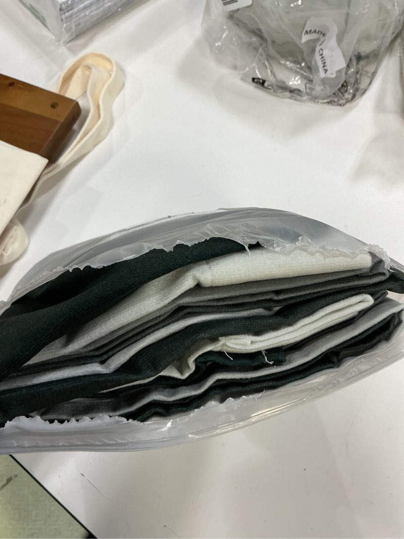 Condition photo showing New/Like New for Coxila Black and White Window Curtains for Bedroom 42 x 63 Inch Rod Pocket Ombre Abstract Gray Grey Mordern Home Living Room Treatment Set of 2 Curtain Panels Drapes