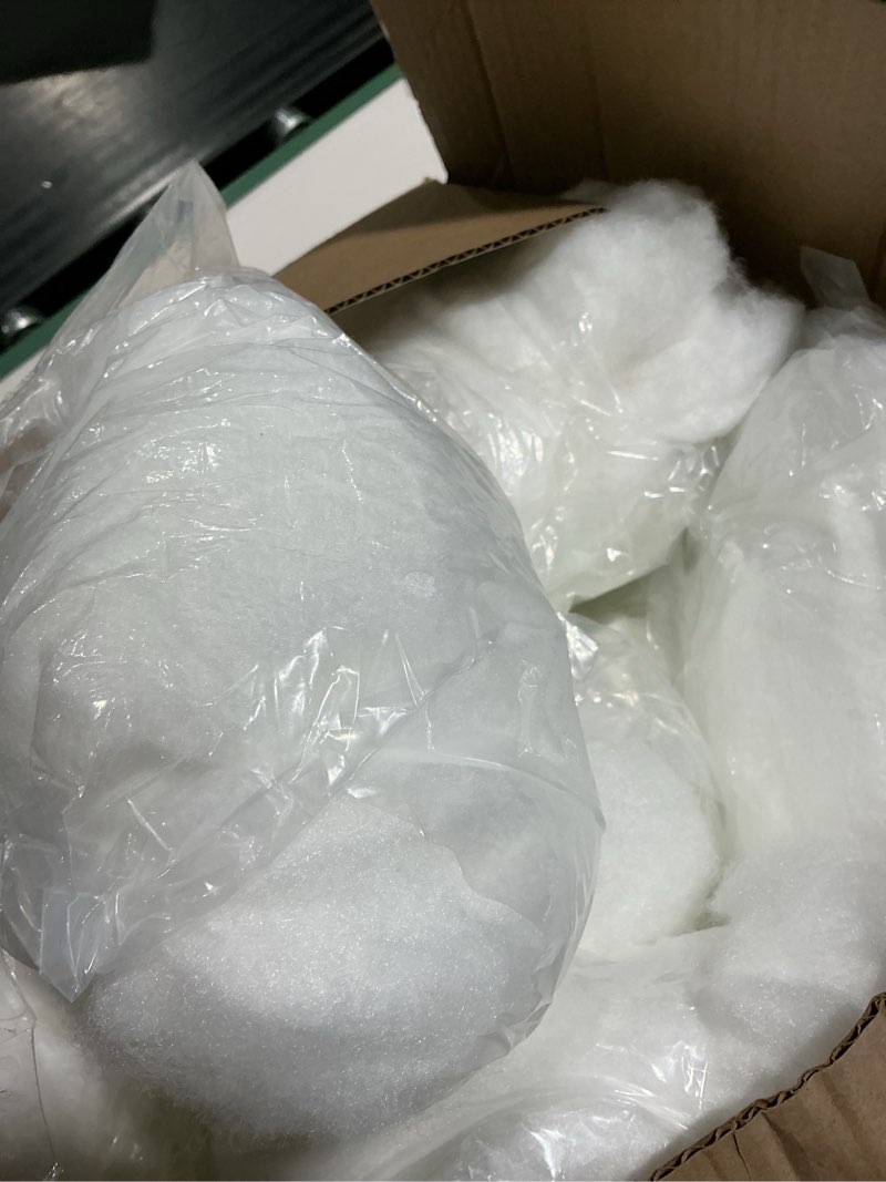 Condition photo showing As Is for Shappy 165.79 Ounce/ 4700 g Christmas Fake Clouds Snow Decoration Artificial White Cloud Fiber Faux Fluffy Snow Indoor Soft Artificial Fake White Cotton Winter Craft Decor Xmas Tree Village Displays