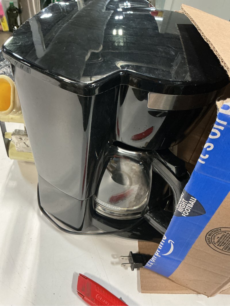Condition photo showing As Is for Similar BLACK+DECKER 5-Cup Coffeemaker, Black, DCM600B 5-Cup 5-Cup