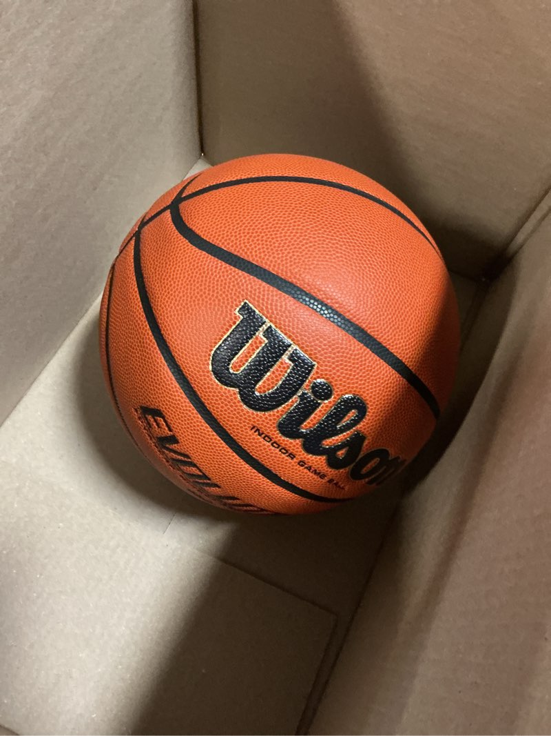 Condition photo showing Good Condition for wilson evolution basketballs brown - game ball size 6 - 28.5"