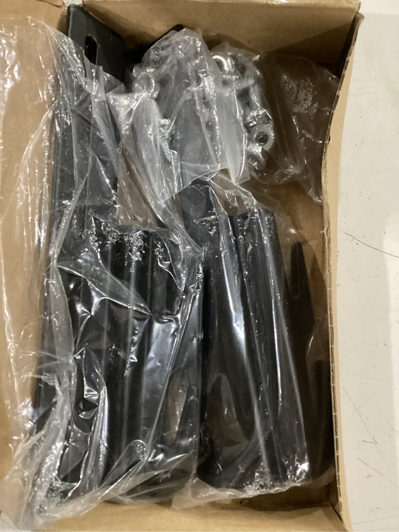Condition photo showing Good Condition for yuleimy 4 pcs #711 bed frame bracket adapter, bolt-on to hook-on conversion kit for headboard & footboard, extra heavy duty bed claw hook plates with hardware, black 4 bed frame hooks