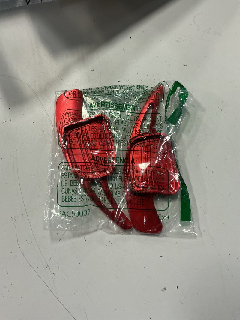 Condition photo showing As Is for sanrily red steering wheel shift paddle gear shifter extension for audi q7 r8 a6 s5 a4 b9 a5 q2 s3 s4 tt tts 2016 2017 2018 replacement kit cnc billet aluminum sport shift paddles shifters