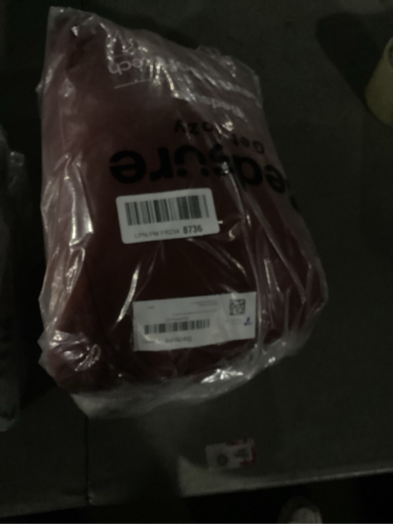 Condition photo showing New/Like New for Bedsure Cotton Duvet Cover King - 100% Cotton Waffle Weave Terracotta Duvet Cover King Size, GentleSoft™ and Breathable Bedding Set for All Season, 3 Pieces, 104"x90" King (104" x 90") 07 - Terracotta (No Comforter)