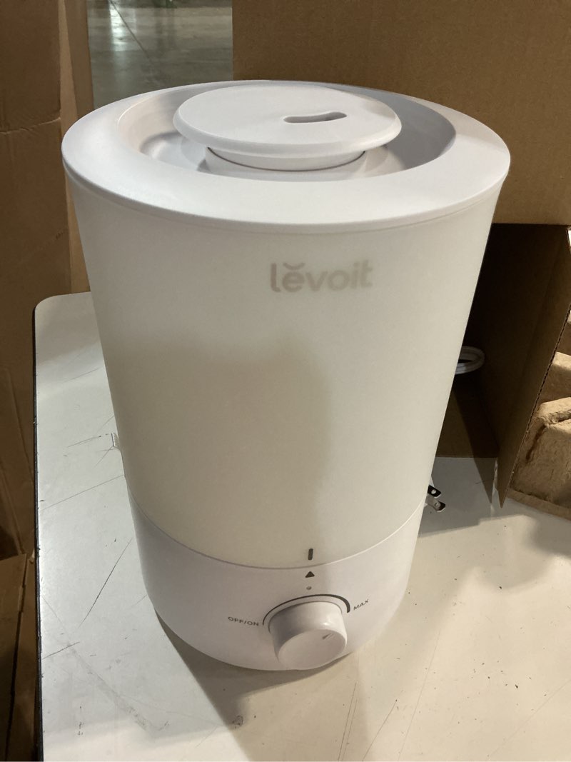 Condition photo showing Good Condition for levoit - humidifiers for bedroom - quiet (3l water tank) - cool mist/top fill/essential oil diffuser/25watt - home/large room - 360° nozzle - rapid ultrasonic humidification for baby nursery/plant white 3.0l humidifier