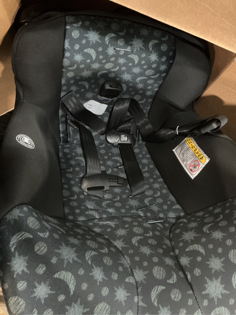 Condition photo showing Good Condition for cosco kids scenera extend infant & toddler convertible car seat, moonlit night, black