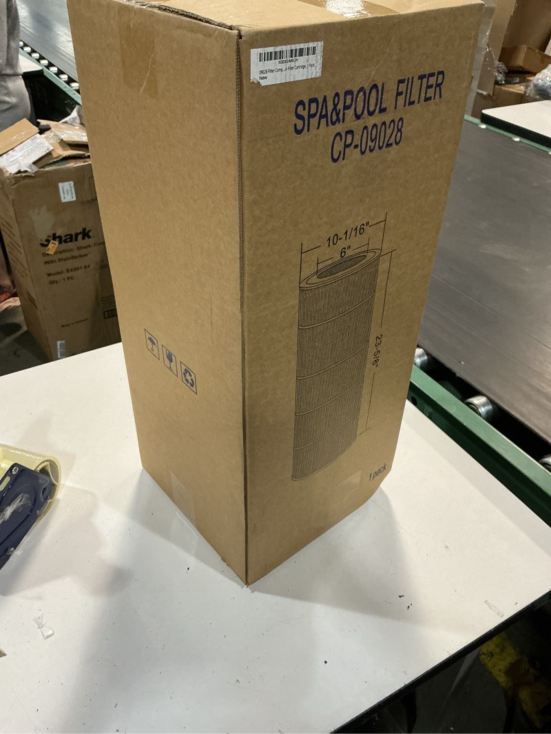 Condition photo showing New/Like New for cryspool® 09028 filter compatible with cc100, clean & clear ccrp100, r173215, predator-100, posi-clear pxcrp 100, pap100, c-9410,fc-0686, 100 sq. ft pool filter cartridge, 1 pack