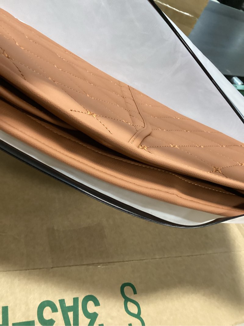 Condition photo showing Good Condition for Back of Seat Protector + Large Capacity Pocket Storage Organizer,Preventing the Impact of Children Stepping on the Seat Backrest (Style A-Brown)