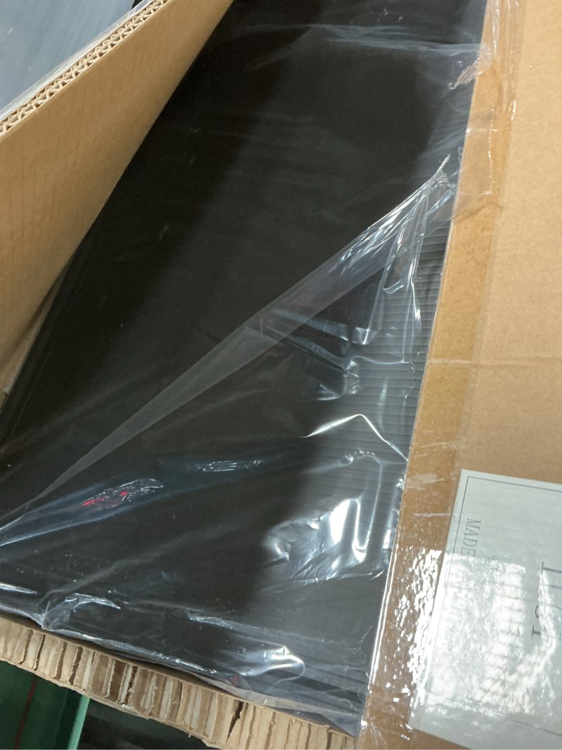 Condition photo showing Good Condition for Board2by Cork Board Bulletin Board 36 x 48, Foldable Notice Pin Board for Wall, Black Aluminum Framed 4x3 Corkboard, Large Wall Mounted Office Board with 36 Push Pins for School & Home Black 48" x 36"