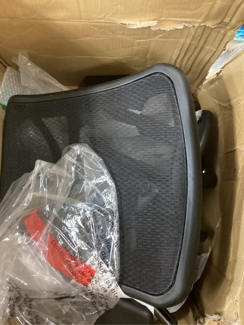 Condition photo showing As Is for alera elusion series mesh high-back multifunction chair, black