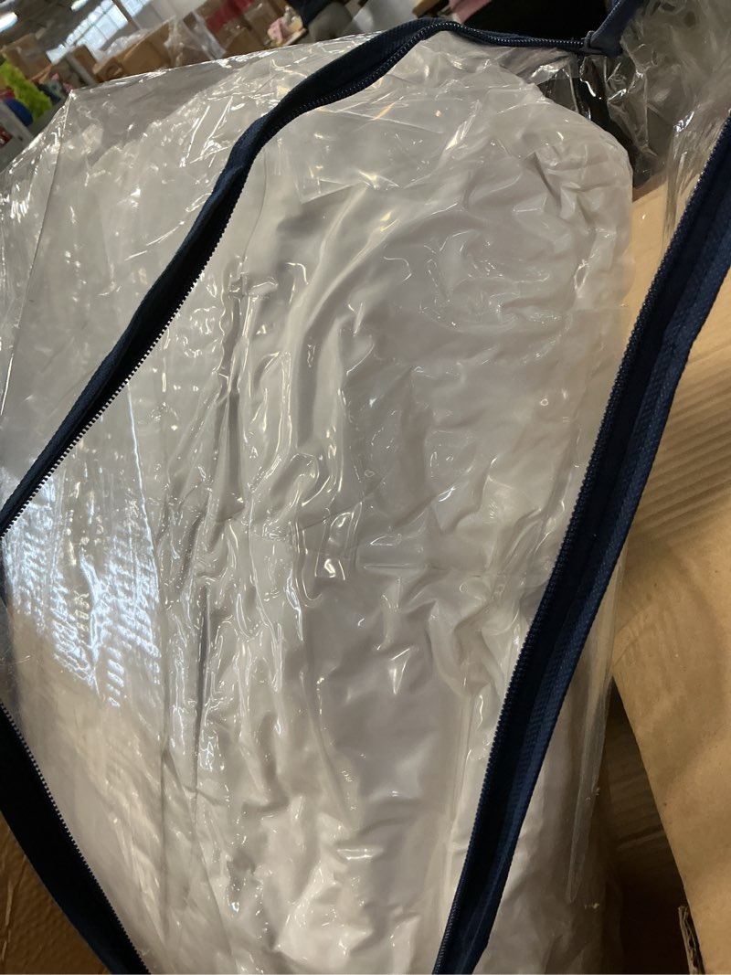 Condition photo showing New/Like New for SERTA Down Illusion Soft Hypoallergenic 2 inch Pillowtop Simple Fit Mattress Topper, King, White King White