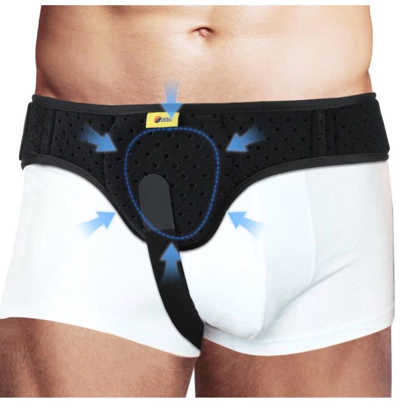 Hernia Belts for Men & Women, Adjustable Inguinal Hernia Belt for Men with Pad Support, Post-Surgery