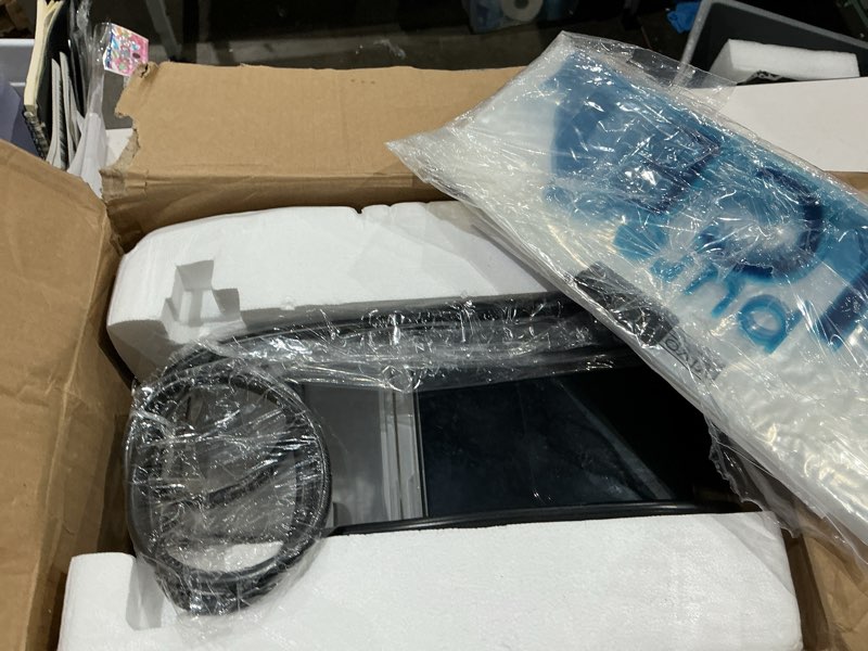 Condition photo showing As Is for vivohome countertop nugget ice cube maker, 33lbs/day silver | electric portable compact automatic chewable nugget ice maker machine with hand scoop 10 ice bags and self cleaning function nugget sliver