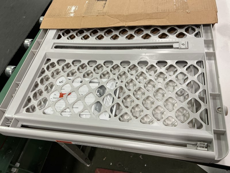 Condition photo showing Good Condition for Toddleroo by North States Supergate Classic Gray Easy Use Baby Gate  26  - 42
