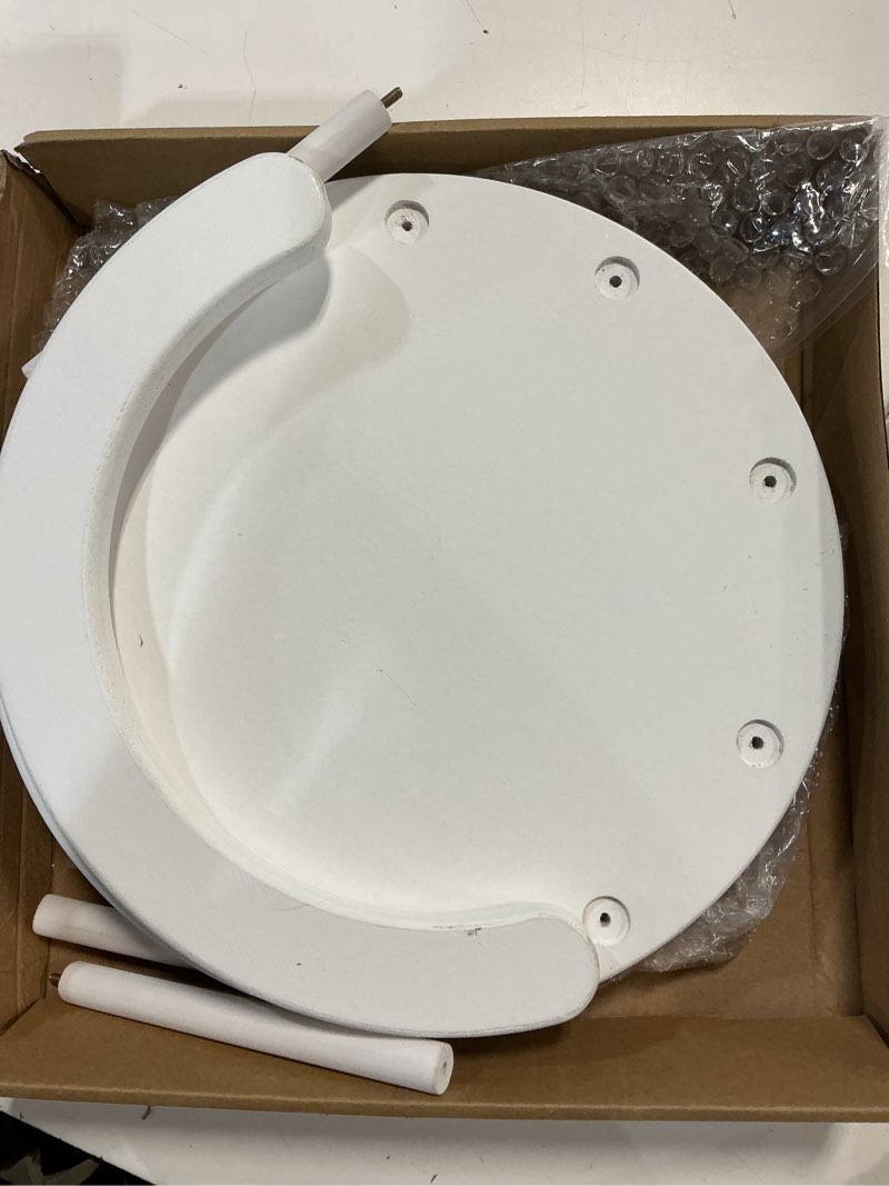 Condition photo showing As Is for photography props wooden stool set photo studio accessories white semi-circular stool chair toddler photo props doll chair wood stool bench children photoshoots child photo props gift