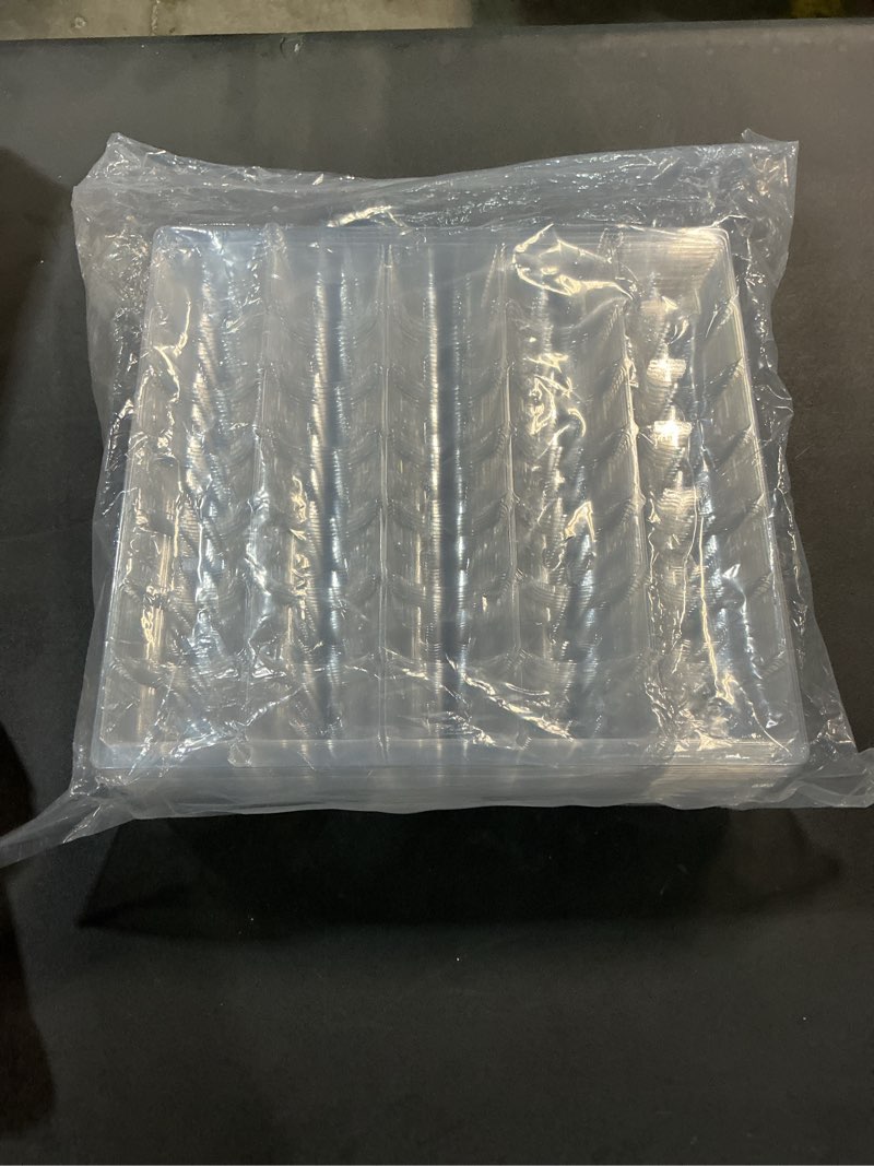 Condition photo showing New/Like New for vend exchange clear plastic macaron containers - fits 35 macarons (pack of 10)