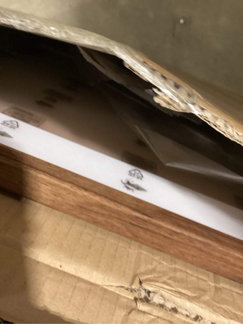 euwazram rustic walnut 22x28 frame - single frame, 22 x 28 poster frame with mat for 18x24, picture 