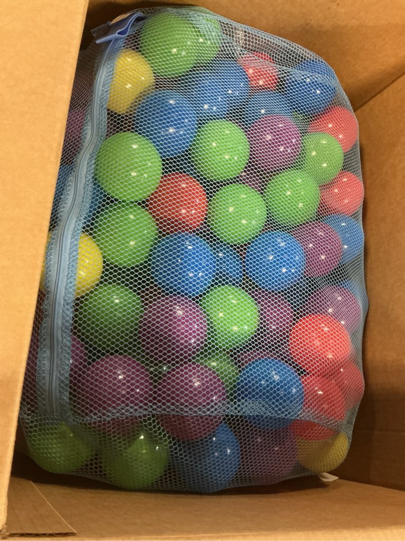 Condition photo showing Good Condition for sunny days entertainment 200 premium crush-resistant play balls for ball pits – non-toxic, bpa & phthalate free – vibrant assorted colors with zippered storage bag (2.5" diameter)