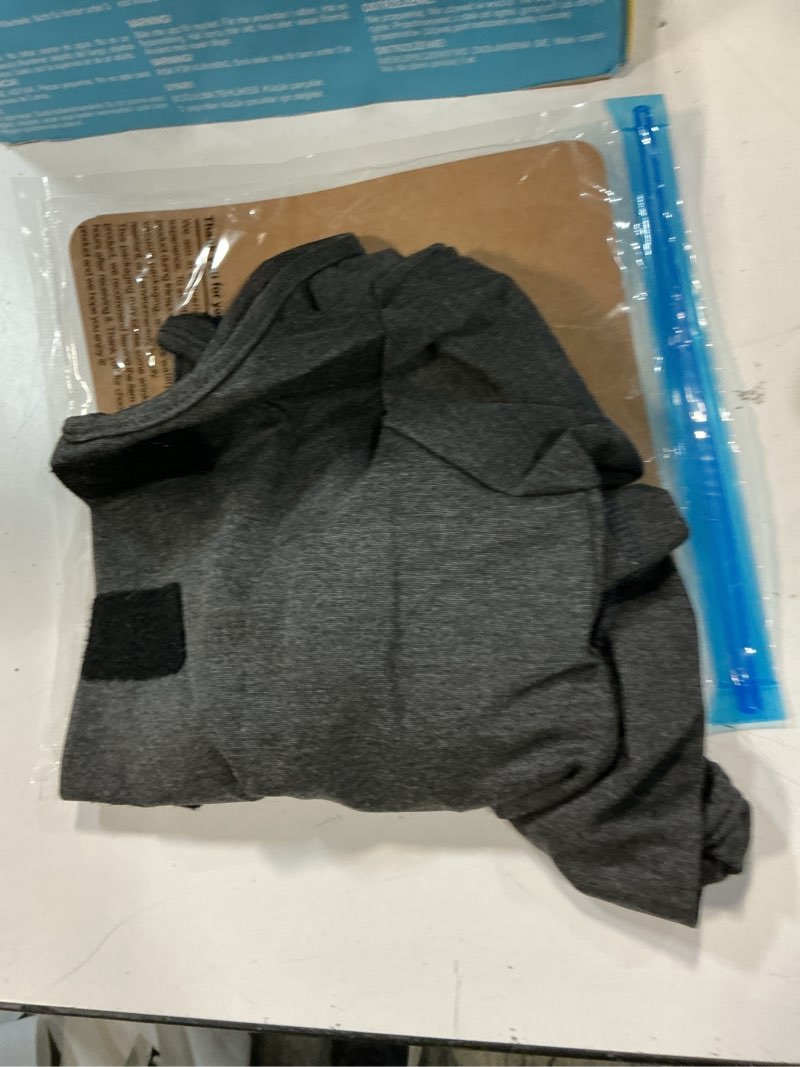 Condition photo showing Good Condition for kuoser dog surgery suit for back legs, dog rear leg sleeve to stop licking, female spay recovery suit for dogs after surgery, pet puppy surgical pants onesie for abdomen wounds skin disease large grey