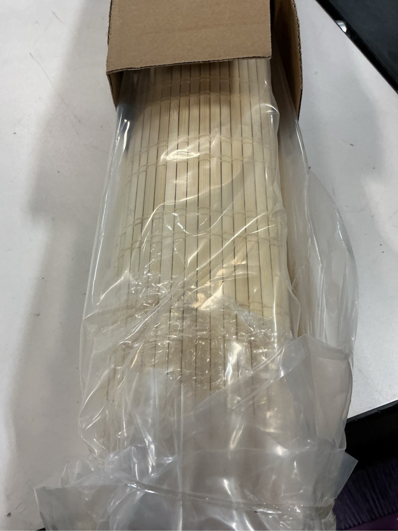 Condition photo showing Good Condition for LazBlinds No Tools No Drill Cordless Bamboo Roman Shades, Light Filtering Window Treatment, Roll Up Bamboo Blinds for Window 28'' W x 64'' H, Ceylon Natural Ceylon Natural 28'' W x 64'' H