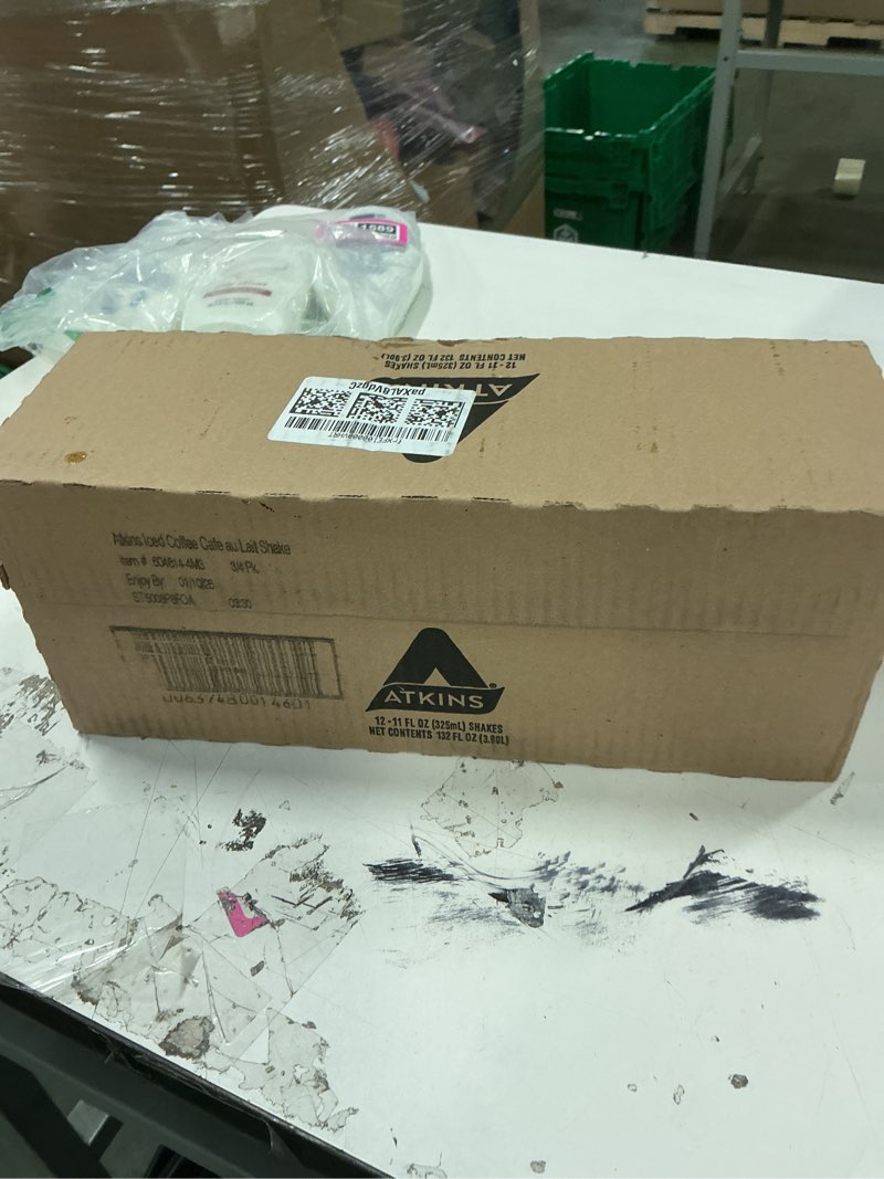 Atkins iced coffee cafe au lait shake 12-11 fl oz