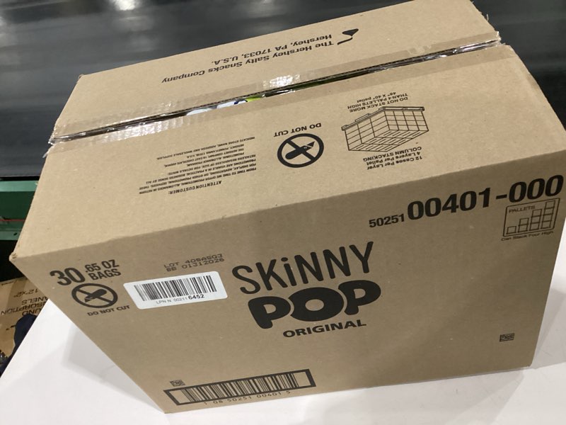 Skinny pop original .65oz 30 bags