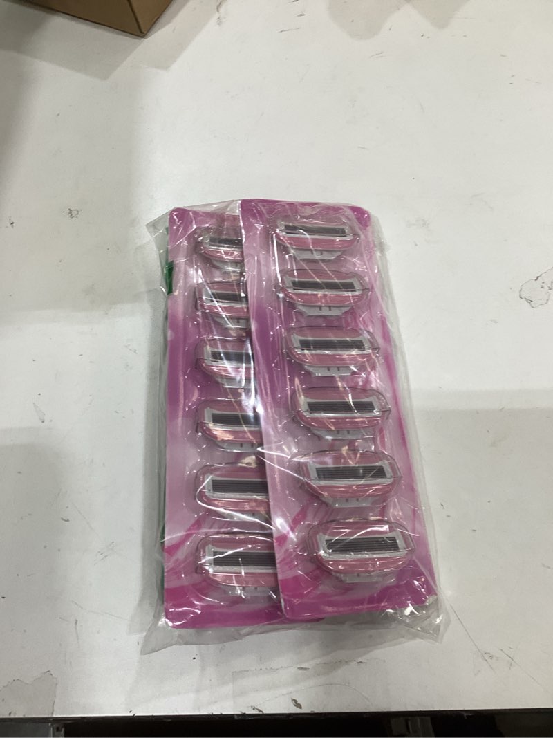 Condition photo showing New/Like New for Razors for Women Include 2 Non-Slip Handles and 14 Blade Refills with a Shower Holder, 5 Premium Blades Women's Razors for Shaving with 360° Lubrication Reduces Irritation, Pink