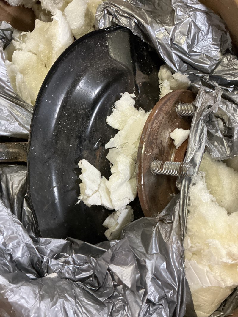 Condition photo showing As Is for labwork front passenger side steering knuckle and wheel hub bearing replacement for honda cr-v 2007-2009 51211swaa00 45255stka00