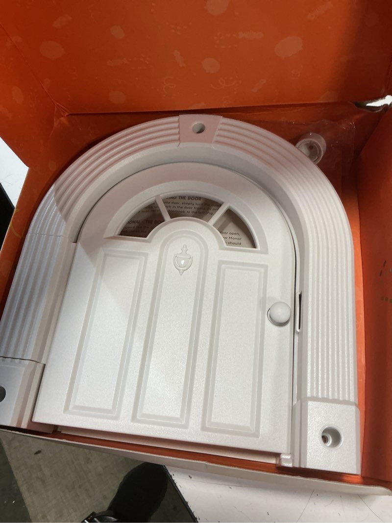 Condition photo showing Good Condition for purrfect portal meow manor® xl interior cat door, no-flap pet door for interior doors, easy diy installation, cat door for cats up to 30 lbs, white