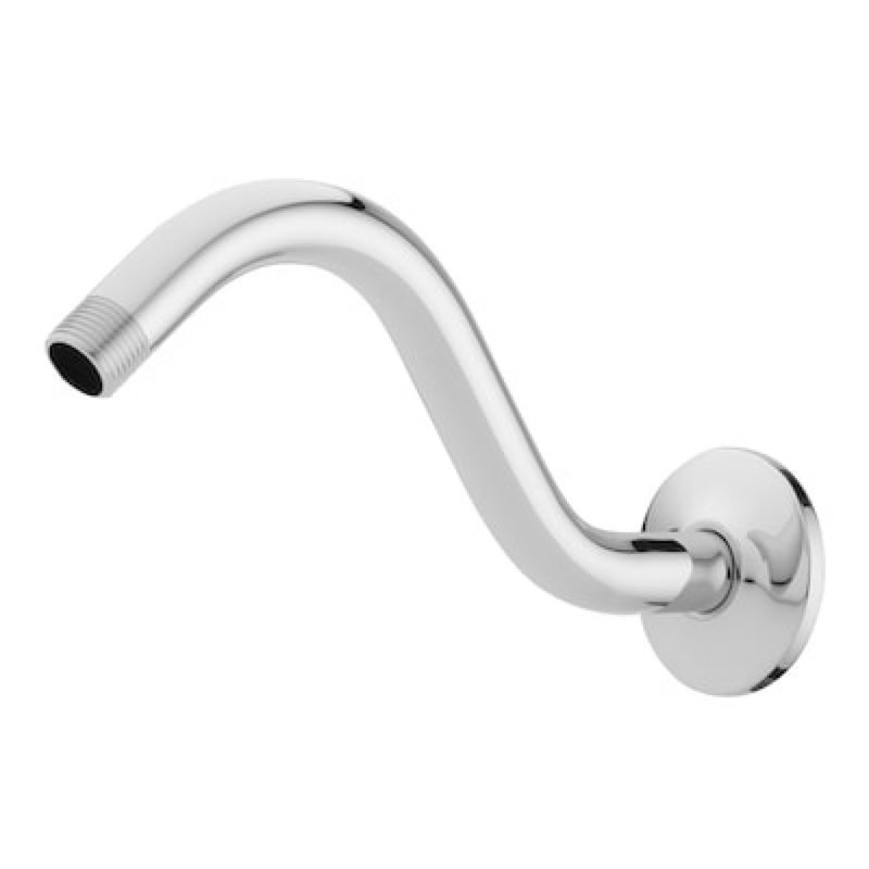 Project Source Chrome 9.25-in Universal Shower Shower arm and flange 0.5-in -ID