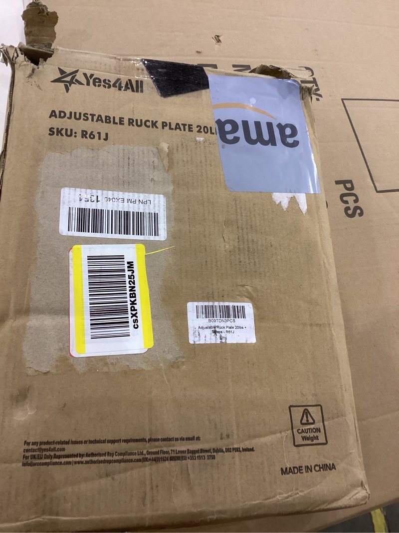 Condition photo showing Good Condition for Yes4All Attachable Rucking Weight for Backpack, Cast Iron Training Weight Plate with Quick-Attach Strap Slots, Ergonomic Rounded Handle for Weighted Walking, Hiking, Rucking 20LB