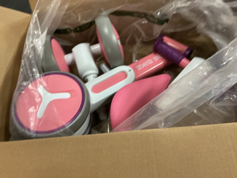 Condition photo showing Good Condition for Baby Balance Bike for 1 Year Old Boys Girls, 12-36 Months Riding Toys Toddler Bike with Adjustable Seat, No Pedal Infant 4 Wheels Bicycle, Baby's First Bike First Birthday Gift Christmas