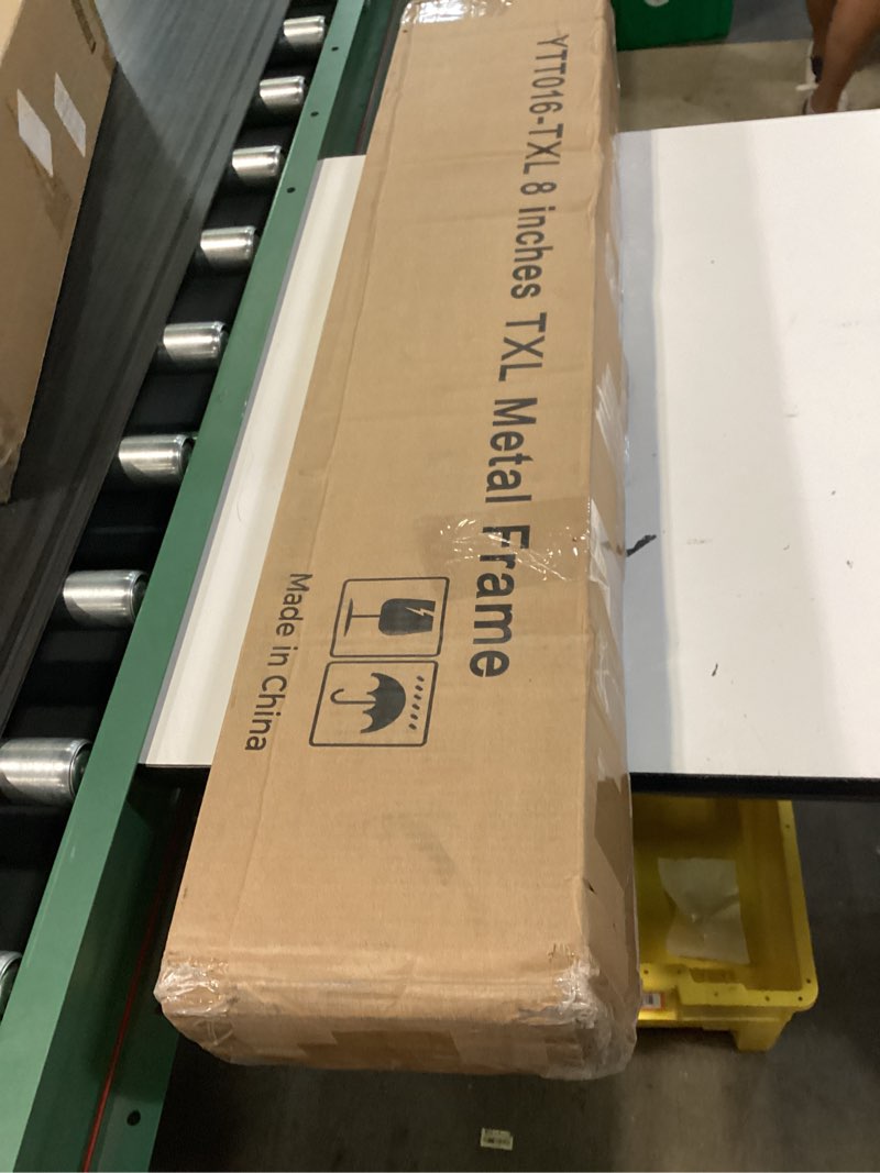 Condition photo showing New/Like New for floating bed frame twin xl size, twin xl bed frame with smart led lights, heavy duty modern metal platform bed easy assembly - no box spring needed and noise free