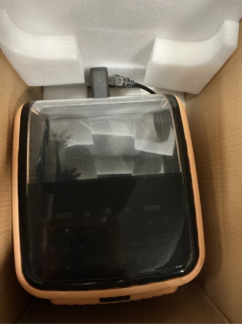 Condition photo showing Good Condition for gourmia air fryer 7 qt - easy view panoramic window & interior light, guided cooking with 12 one-touch presets, fryforce 360, dishwasher safe accessories, peach