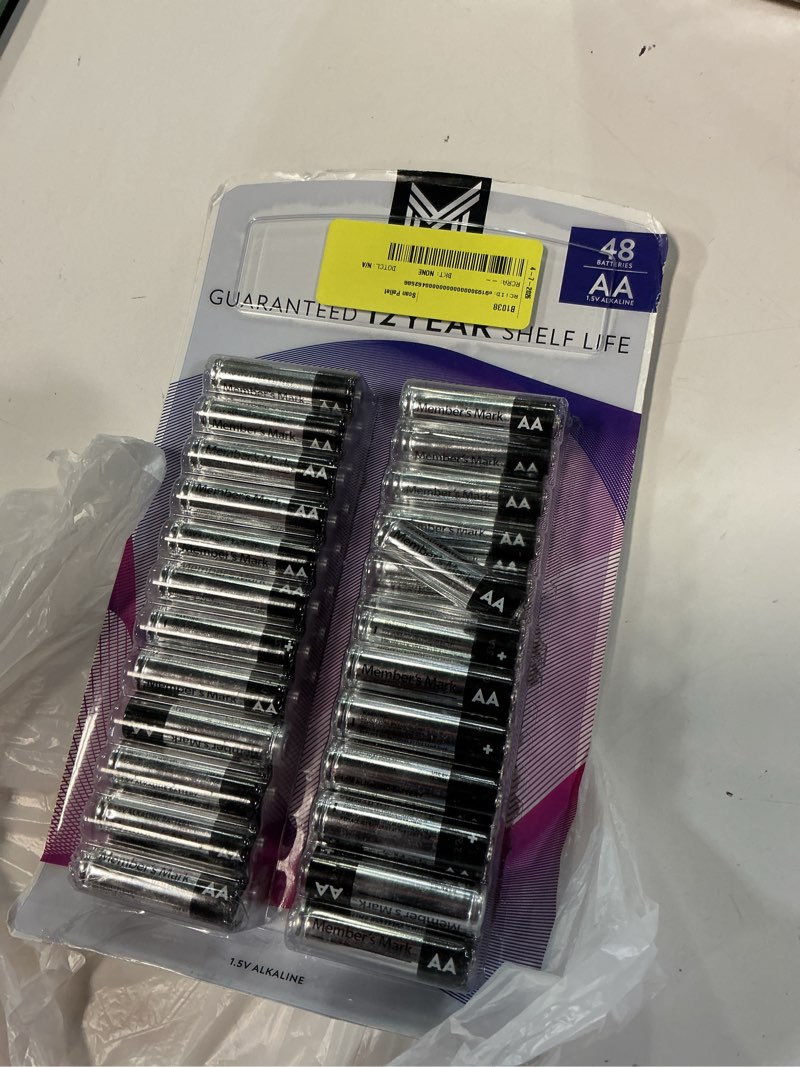 Condition photo showing Good Condition for ( incomplete ) member's mark alkaline aa batteries (48 pack)