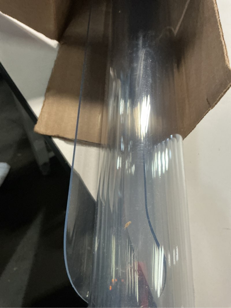 Condition photo showing Good Condition for Delamu Office Chair Mat for Hardwood Floor, 30\"×48\" Office Computer Desk Chair Mat, Clear PVC Heavy Duty Floor Protector Mats for Rolling Chairs (Only for Hard Floor) 30\" x 48\" Transparent