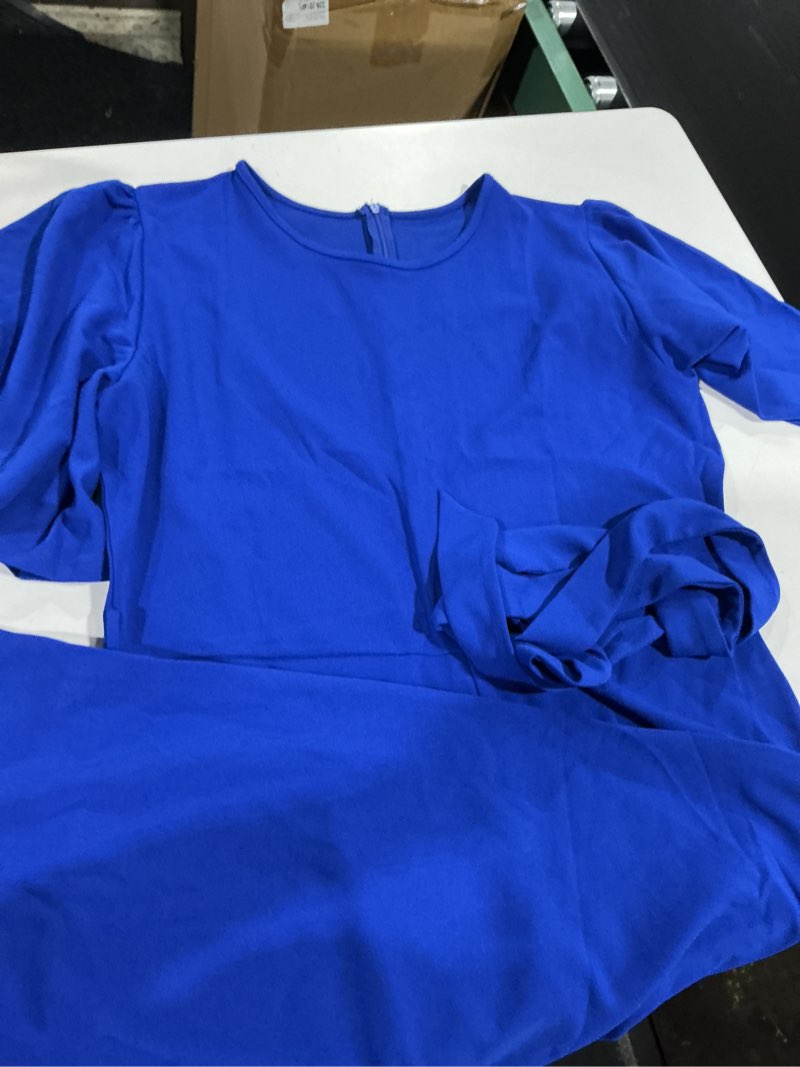 Condition photo showing Good Condition for besscops womens loose short sleeve belted wide leg pant romper jumpsuit casual business one piece outfits 8royal blue xx-large