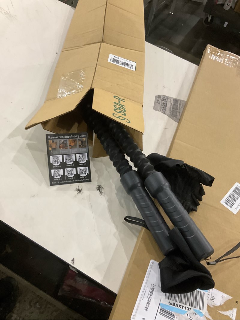 Ropeless battle rope training tool