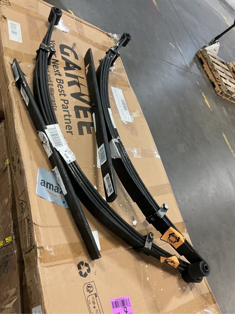 Condition photo showing As Is for rear leaf springs 4" lift | pair | dodge/plymouth 