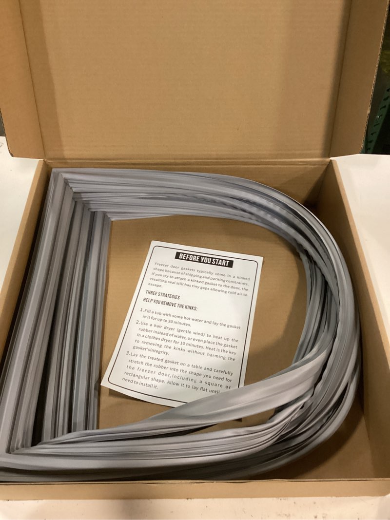 Condition photo showing Good Condition for 2 pack-w10830162 refrigerator door gasket replacement for whirlpool, kenmore, kitchen-aid refrigerator door seal, 39.7"x16.9" fridge door gasket seal fit model wrf535smbm00, kbfs20evms13, ix6hhexdsm00