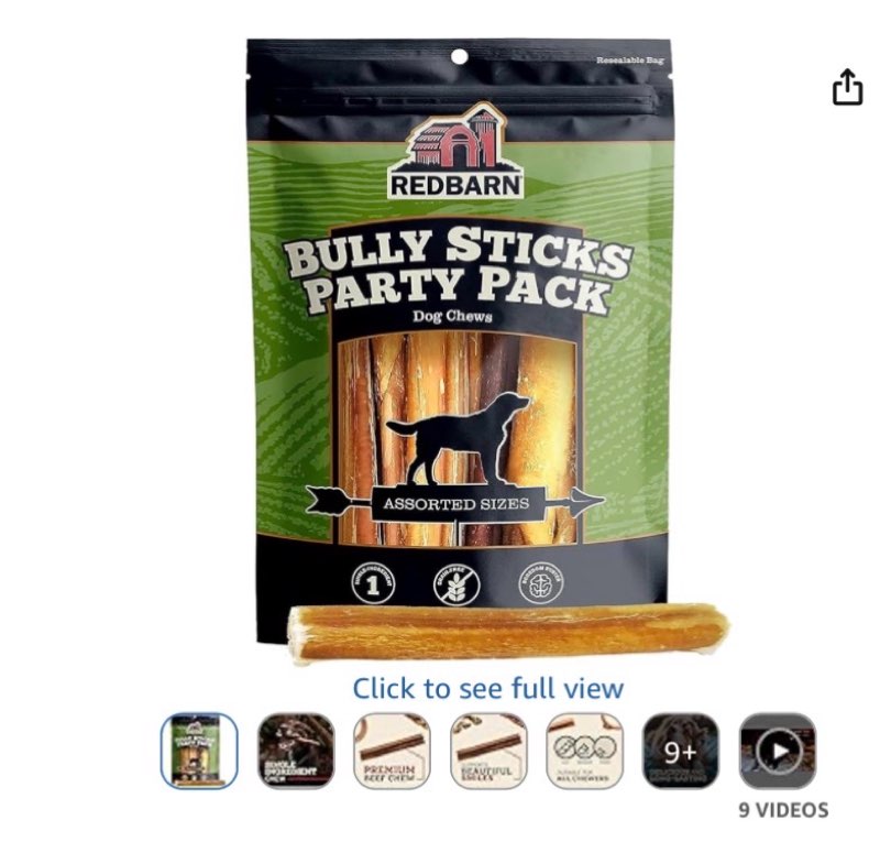 redbarn bully slims esophagus dog treats – 4.7 oz bag – single protein made with natural beef esopha ( exp 11/25/2028)