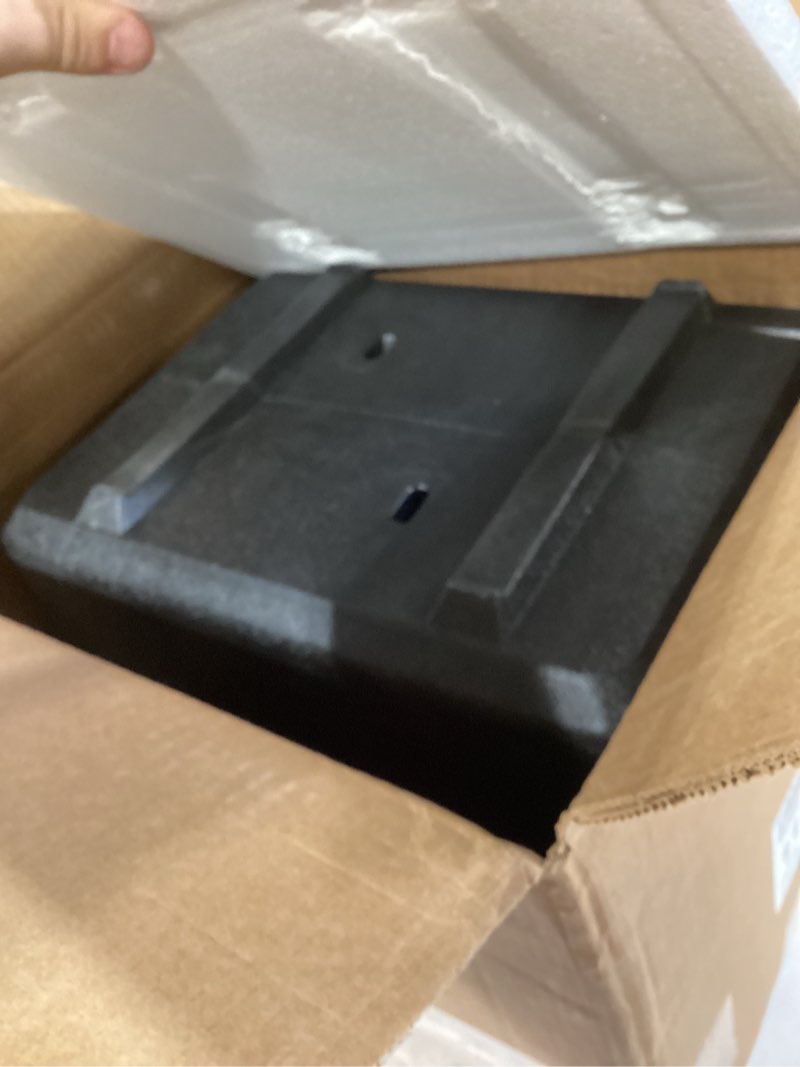 Condition photo showing Good Condition for sentrysafe black fireproof document box with key lock, safe secures files and documents for home or office, 0.61 cubic feet, 13.6 x 15.3 x 12.1 inches, 1170